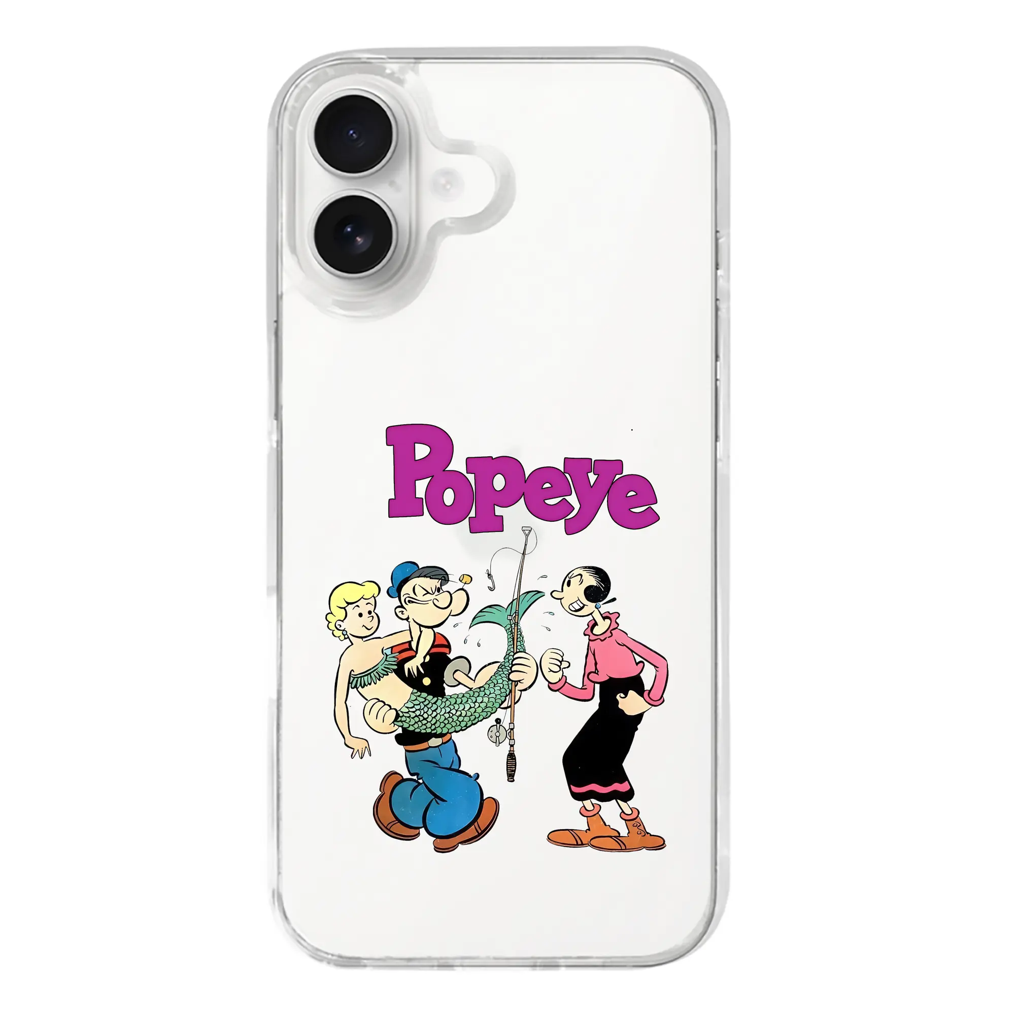 ポパイ グッズ オリーブ・オイル - iPhone 17シリーズ 透明スマホケース – 薄型・耐衝撃・精密フィット保護カバー